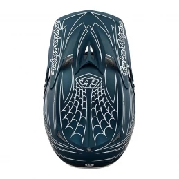 Marque Casque Intégral Troy Lee Design® D3 Fiberlite Spiderstripe - Bleu 6 Marque Casque Intégral Troy Lee Design® D3 Fiberlite Spiderstripe - Bleu – Image 4