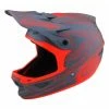 Marque Casque Intégral Troy Lee Design® D3 Fiberlite Spidertripe - Gris/Rouge -PIÈCES DE VÉLO Soldes casque integral troy lee design r d3 fiberlite spidertripe gris rouge