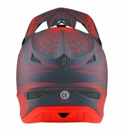 Marque Casque Intégral Troy Lee Design® D3 Fiberlite Spidertripe - Gris/Rouge -PIÈCES DE VÉLO Soldes casque integral troy lee design r d3 fiberlite spidertripe gris rouge 2