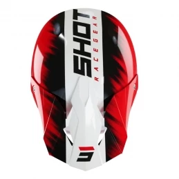 Marque Casque Intégral Shot® Furious Versus KID - Blanc/Rouge 5 Marque Casque Intégral Shot® Furious Versus KID - Blanc/Rouge – Image 3