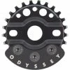 Marque Couronne Odyssey® Halfbash (W/Guard) - Noir -PIÈCES DE VÉLO Soldes couronne odyssey halfbash w guard 25t 28t black bmx freestyle