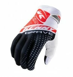 Marque Gants BMX Kenny® Brave - Noir/blanc/rouge