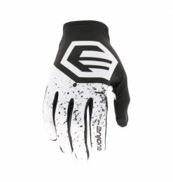 Marque Gants BMX Evolve® Splatter KID - Blanc/Noir