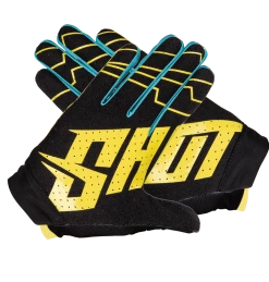 Marque Gants BMX Shot® Skin - Jaune -PIÈCES DE VÉLO Soldes gants shot skin yellow 2