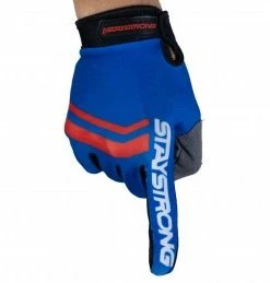 Marque Gants BMX Staystrong® Opposite - Rouge/Bleu -PIÈCES DE VÉLO Soldes gants stay strong opposite red blue 2