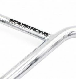 Marque Guidon BMX Staystrong® V-One - Chrome -PIÈCES DE VÉLO Soldes guidon bmx staystrong v one chrome bmx freestyle 2
