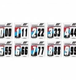Marque Kit 3 Numéros De Plaque Forward® - Blanc