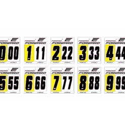 Marque Kit 3 Numéros De Plaque Forward® - Noir