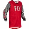 Marque Maillot Fly® Kinetic Wave KID - Rouge/Gris -PIÈCES DE VÉLO Soldes maillot fly kinetic wave rougegris