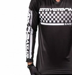 Marque Maillot StayStrong® Checker - Noir -PIÈCES DE VÉLO Soldes maillot staystrong checker black 2