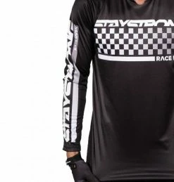 Marque Maillot Staystrong® Checker KID - Noir -PIÈCES DE VÉLO Soldes maillot staystrong r checker kid noir 2