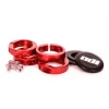 Marque ODI Lock Jaw Clamps (Includes End Caps) Red -PIÈCES DE VÉLO Soldes odi lock jaw clamps includes end caps red