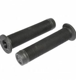 Marque Poignee Bmx Herrmans Noire Avec Collerette Super Confort L140 Mm (Paire)