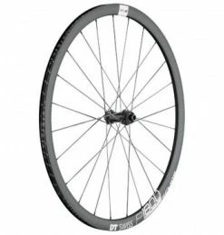 Marque Roue Route 700 Dt Swiss P1800-32 Perfo Spline Disc Axe 12-100mm Av Noir Pneu 23-25mm (Hauteur Jante 32M) Adapt. Bloc. 9-100