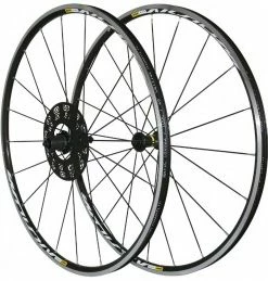 Marque Roues Route 700 Mavic Aksium Noir 11V. Compatible 10 Vitesses Shimano (Avant + Arriere) - Serie Limitee
